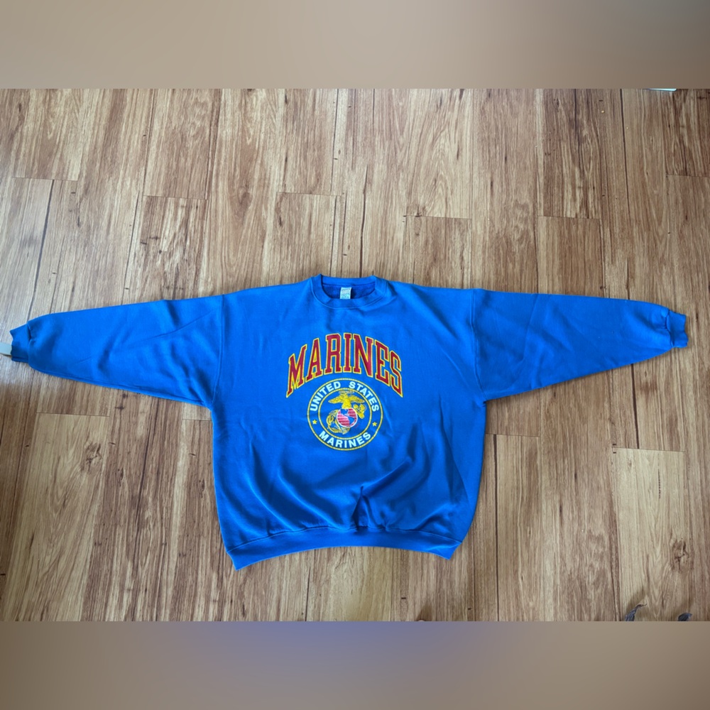 Soffe Blue Marines Crewneck Sweater
Men’s XL